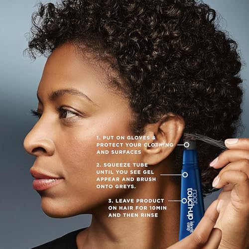 Clairol Root Touch-Up Semi-Permanent Hair Color Blending Gel, 4 Dark Brown, Pack of 2 - Image 6