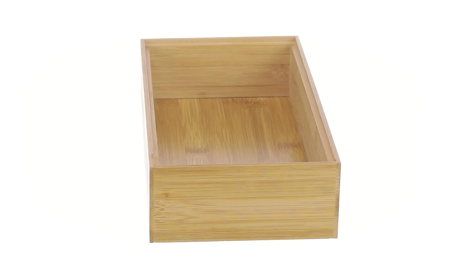 Zeller Bamboo Ordnungsbox 30x15x7cm  Natrlich & Stapelbar