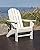 POLYWOOD Vineyard Curveback Outdoor Adirondack Chair, Slate Grey