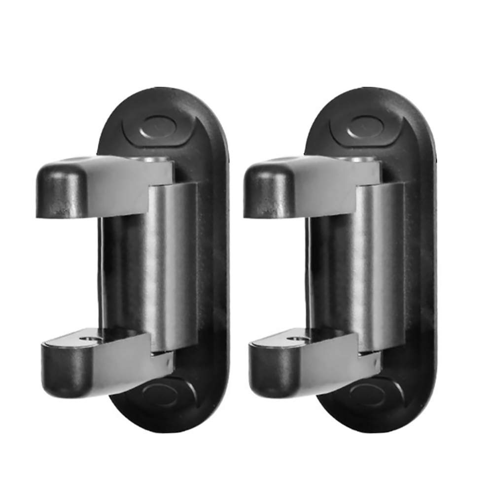 Door Lever Lock, ABS Child Safety Door Lock with 3M Adhesive, Anti-Lockout Child Proof Locks for Bedroom, Bathroom, Kitchen (Pack of 2, Black)