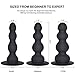 UTIMI Vibrating Butt Plugs Anal Beads Prostate Massager with One Bullet Vibrator（Three-Piece Suit)