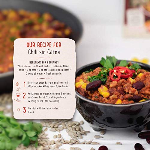 Sunflowerfamily® Organic Sunflower Haché - 6 Pack - Plant Based Meat Substitute - Certified Organic, Sunflower Texture Protein #TOP4