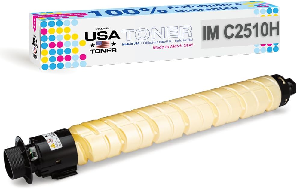 MADE IN USA TONER Compatible Replacement for Ricoh IM C2510, IMC2510 (Black) image 3