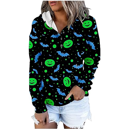 SRTUMEY Women Halloween Oversized Hoodie SRTUMEY Women Halloween Oversized Hoodie