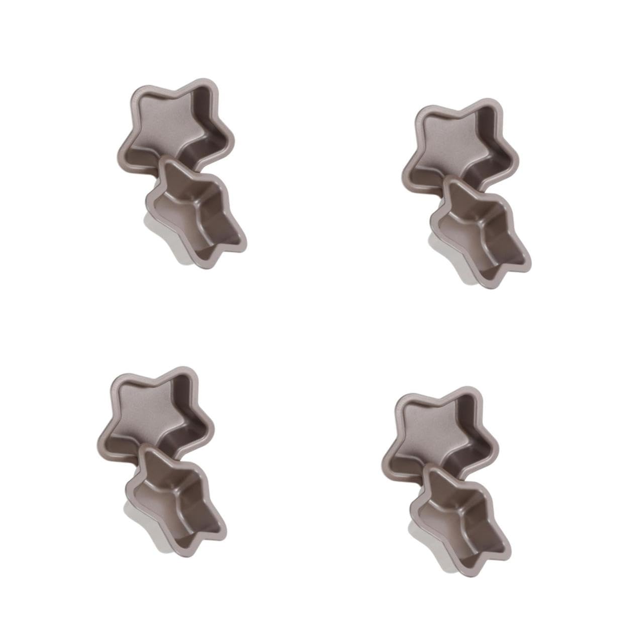 COLLBATH 8 Piezas De Molde De Pastel De Estrella De Cinco Puntas Molde Para Pan Antiadherente Molde Para Hornear Pan Molde Para Pasteles De Queso Molde Para Pastel De Queso Molde Para