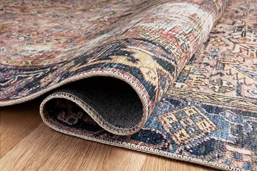 Loloi Chris Loves Julia Jules Terracotta/Multi 2'-3" x 3'-9" Accent Rug by Loloi - Used condition - Image 3