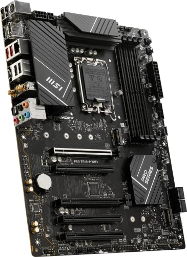 Image of MSI PRO B760-P WiFi ProSeries Motherboard (Supports 12th /13th / 14th Gen Intel Processors, LGA 1700, DDR5, PCIe 4.0, M.2, 2.5Gbps LAN, USB 3.2 Gen2, HDMI /DP, Wi-Fi 6E, Bluetooth 5.3, ATX)