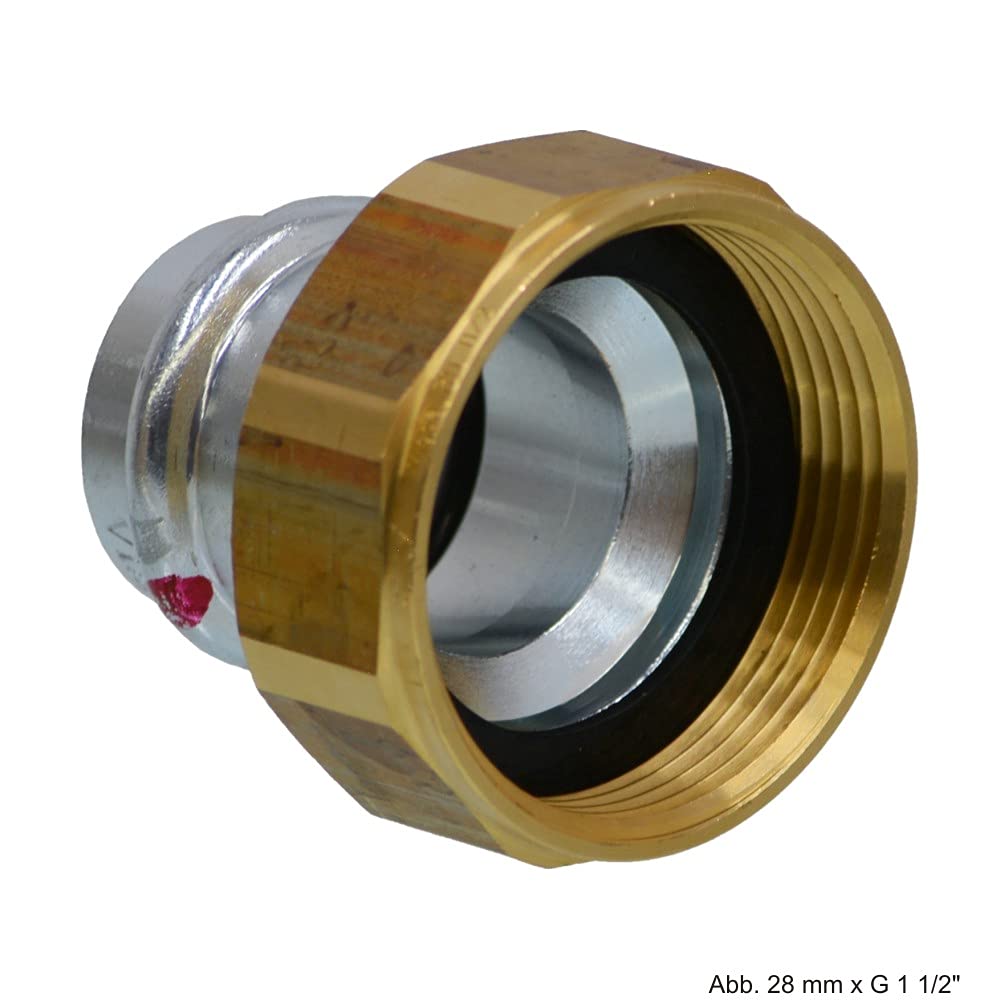 Viega 1163 Vorbaustück, 35 mm, 1.1/2 Zoll, Stahl