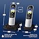 Panasonic KX-TGH722GS Schnurlostelefon Duo mit Anrufbeantworter (DECT Telefon, strahlungsarm, Farbdisplay, Anrufsperre, Freisprechen) schwarz