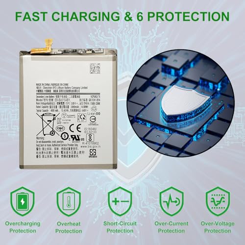 Image of GREEN FUSION New Upgraded EB-BA515ABY Battery for Galaxy A51 4G SM-A515F /U /V Cellphone Internal Replacement Battery, with Instruction, Toolkit