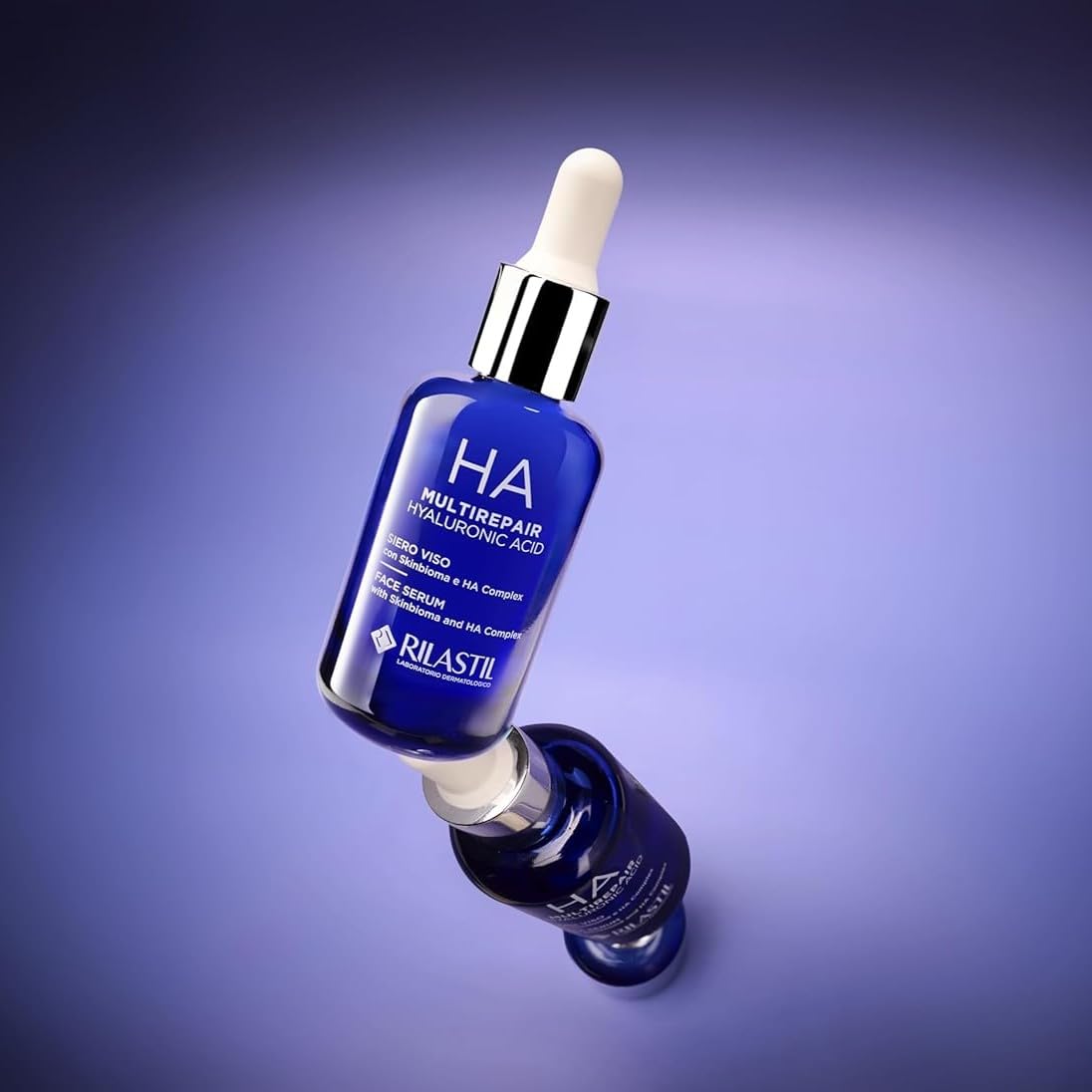 Rilastil Multirepair HA Gesichtsserum Hyaluronic Acid, feuchtigkeitsspendend, aufpolsternd und Anti-Falten, mit Hyaluron- säure, Pre- und Postbiotika, 30ml