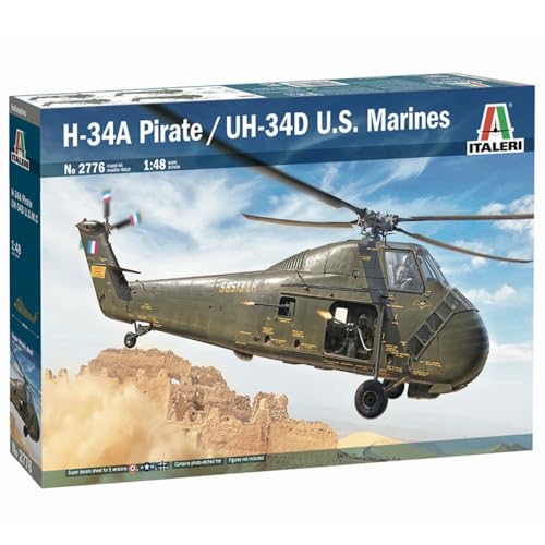 Italeri H-34A PIRATE/UH-34D maquette d'hélicoptère militaire à assembler échelle 1/72