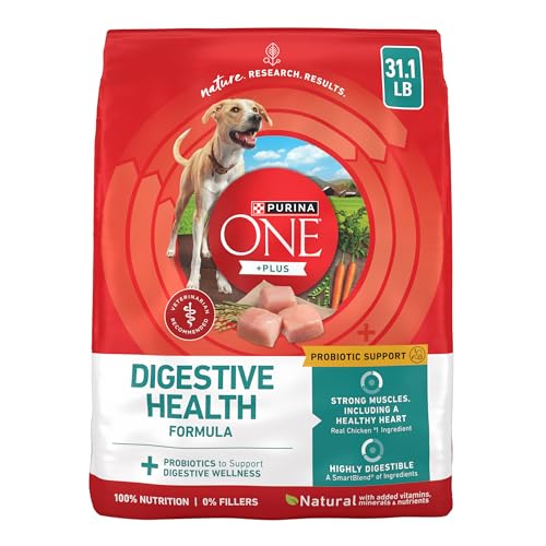 Purina One Plus Digestive Health Formula Dry Dog Food Natural with Added Vitamins, Minerals and...