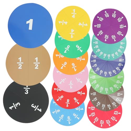 Disques de fraction magnétiques éducatifs pour activités scolaires et apprentissage des maths