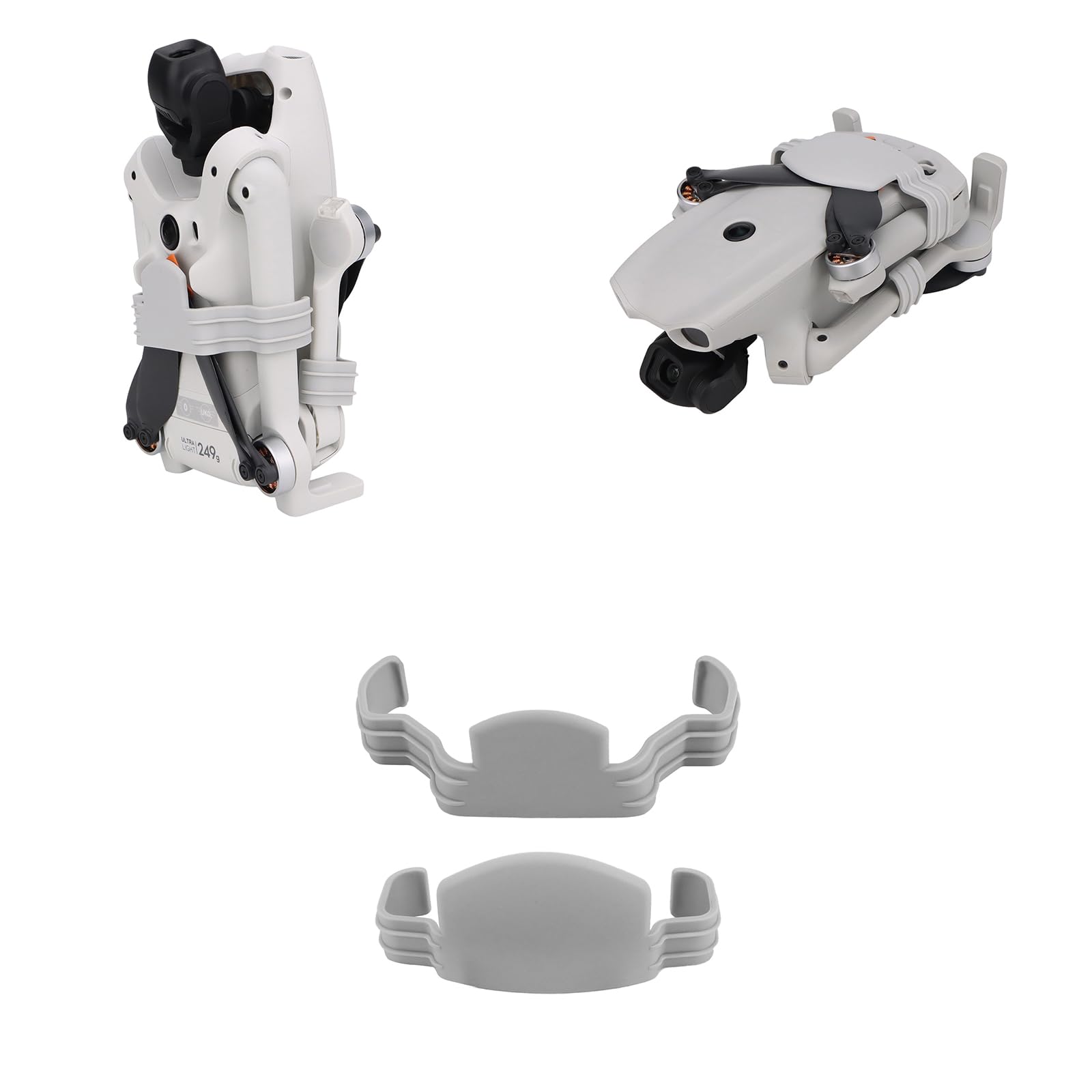 Propeller Holder Strap Props Guard Stabilizer Fixator Propellers Protector for DJI Lito X1/Lito 1 Drone Accessories (gray)