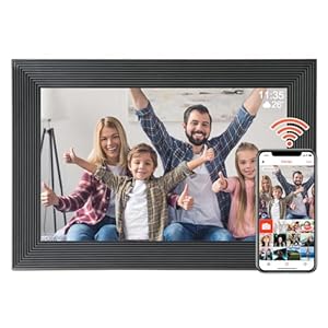 Jaihonda 10 Zoll WLAN Digitaler Bilderrahmen Schwarz