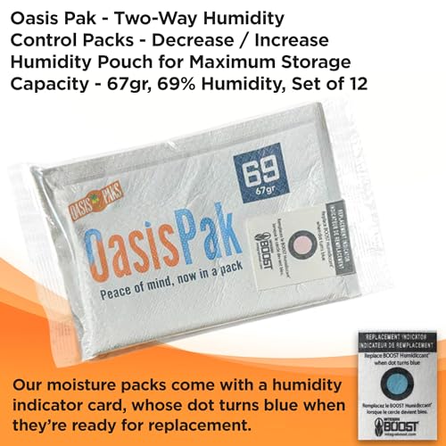 Stockage d'humidité stable avec le sachet Oasis Pak 69% de 67g - 3