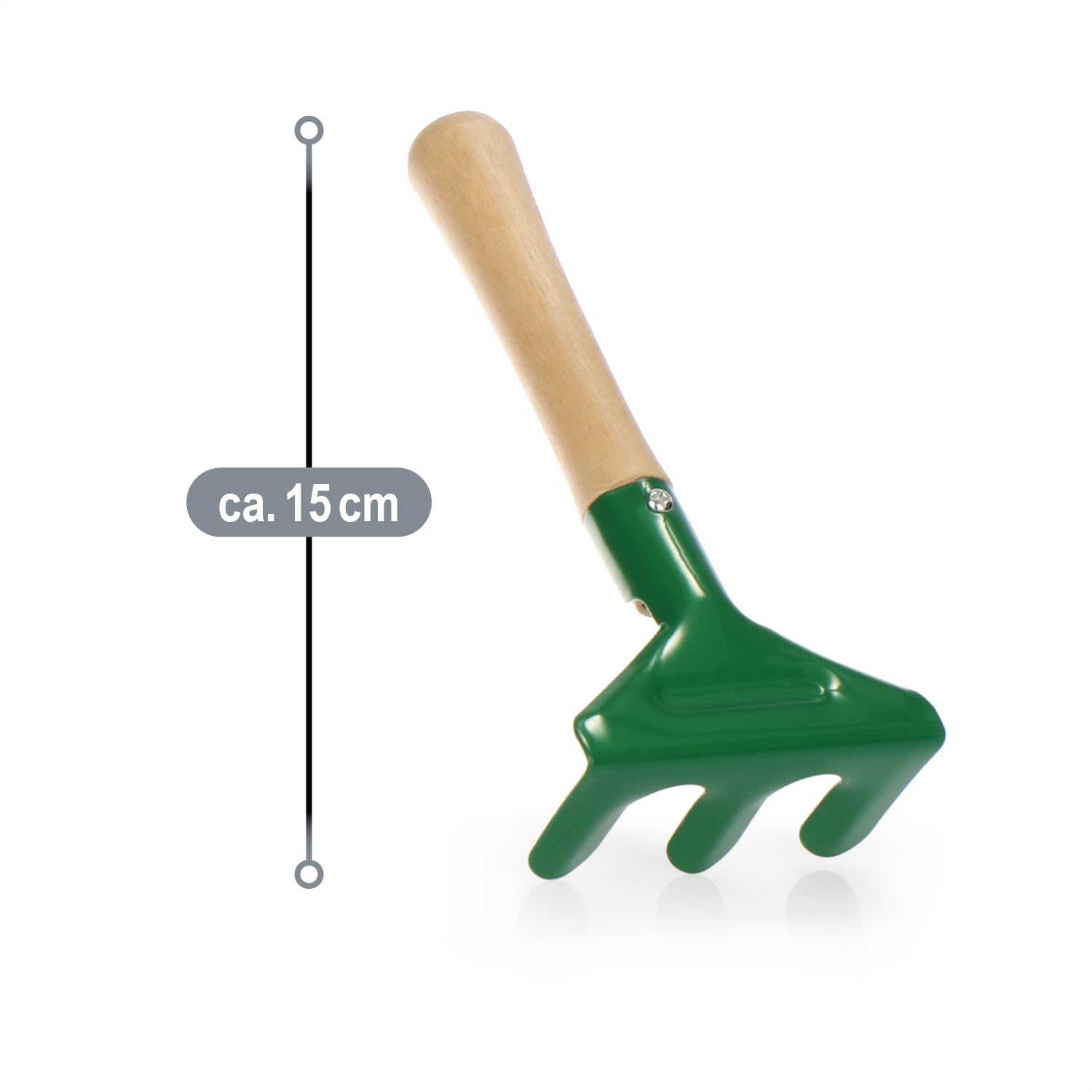 COM-FOUR® 240-teiliges Mini Gartenwerkzeug Set - Großpack Harke, Schaufel und Spaten aus robustem Metall und Holz - perfekt für Gartenarbeit, Balkon, Terrasse und Beetpflege (Set 5 - Big)