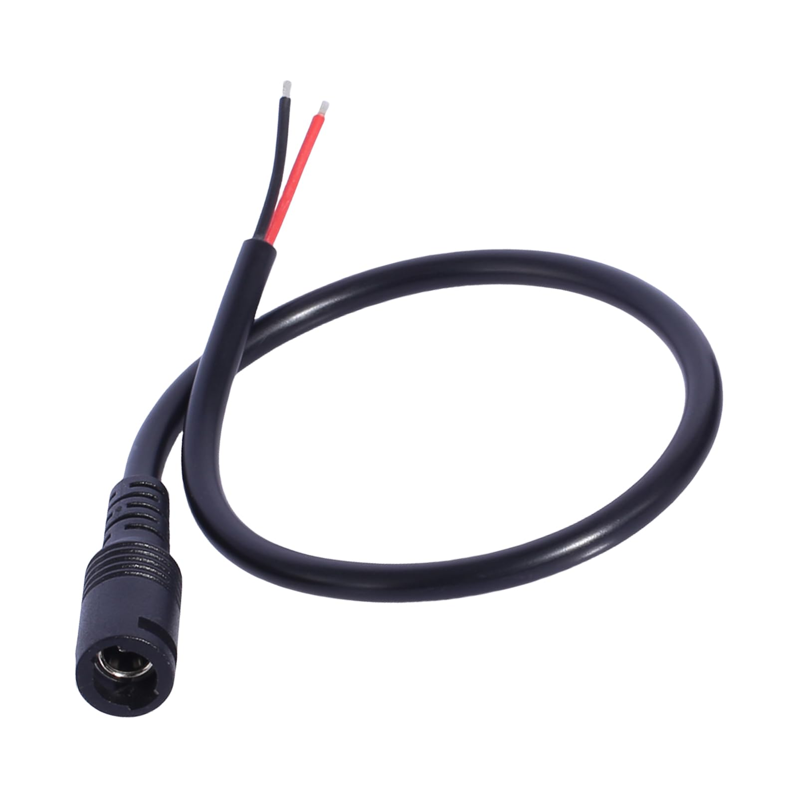 Hqkfuybl 5.5x2.1mm AntiLoss Power Cable with Rotating Lock for Surveillances Equipment and Electronic Keyboards 18AWG