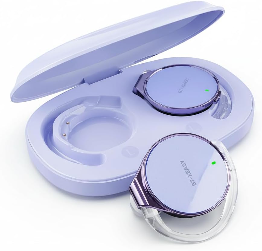 Wireless Earbuds with Ear Hooks, 52Hrs Playtime, Open Ear Earbuds Bluetooth 5.4, Lightweight Headphones, Clip-On Ear Design, Dual Device Pairing, for Workouts