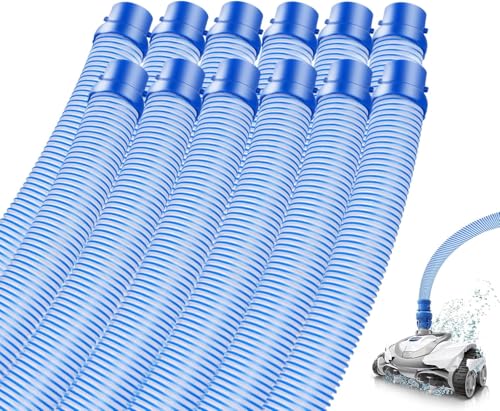 12 Pack Pool Cleaner Vacuum Hoses Pool Vacuum Hose Replacement Kit for Zodiac MX6 MX8 MX6 Elite MX8 Elite MAXX Baracuda 39 Inch R0527700 Twist Lock Pool Vacuum Hose