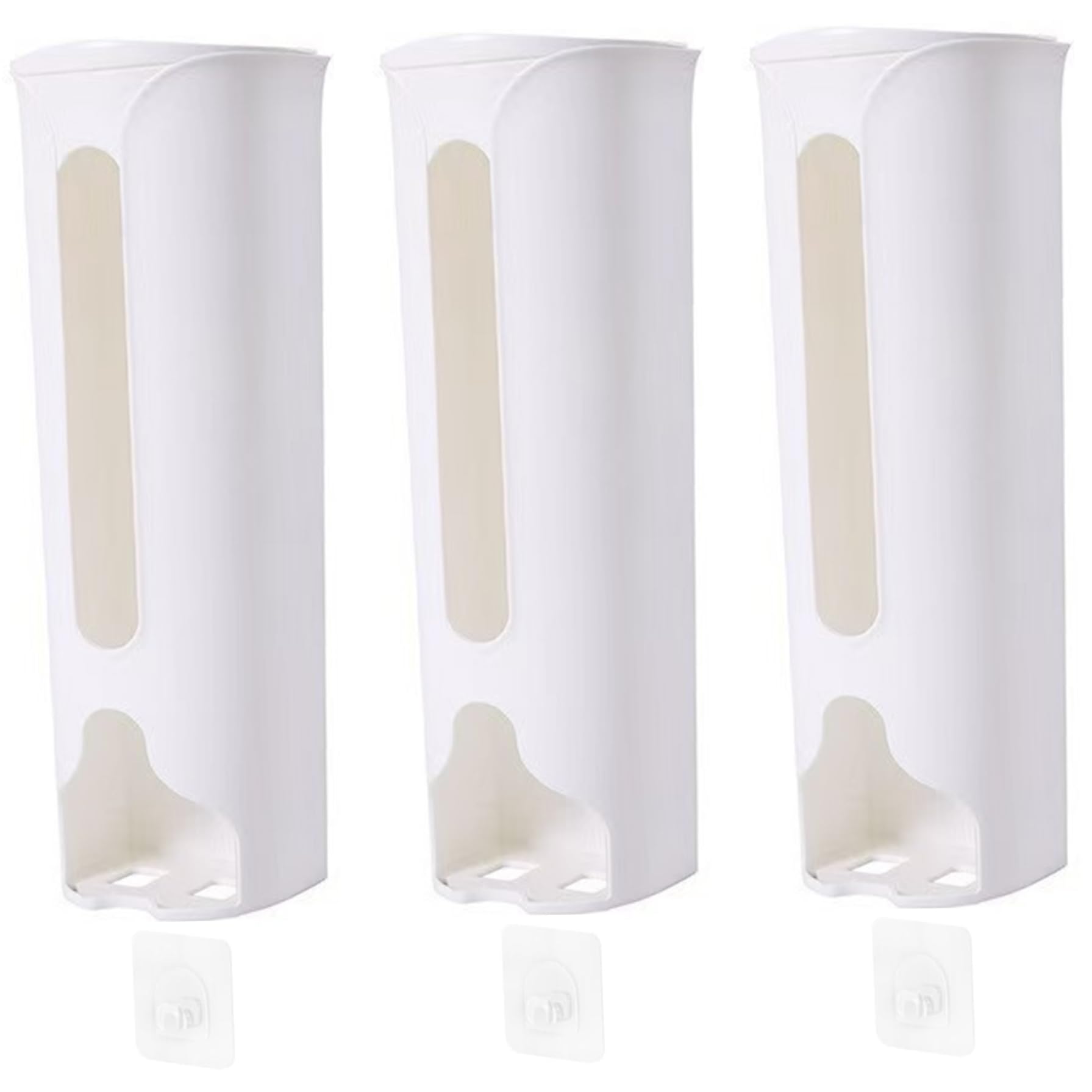 Nukinp Underwear Storage, 3PCS Wall Mounted Underwear Organiser, Plastic Organizer with Lid, Hanging Storage Organiser for Lingerie Ties