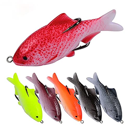 Esche da Pesca morbide, Soft Bait 1pc 9.5cm 18g Cray Frog Black Fish Take all Bait Soft Bait Plastic Bait Hook Frog Artificial 3D Eye Simple And Practical