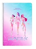 K-POP Demon Hunters - STATIONERY - Cuaderno, Libreta Folio 80 hojas Tapas Duras 1Diseño, Ideal para Niños de Diferentes Edades, Cómodo y Versátil, Resistencia, 21.5x1x31 cm