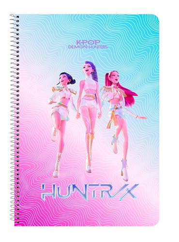 K-POP Demon Hunters - STATIONERY - Cuaderno, Libreta Folio 80 hoj...