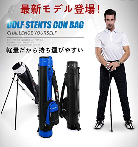 Amazon | ゴルフ クラブケース セルフスタンド ゴルフバッグ キャディ
