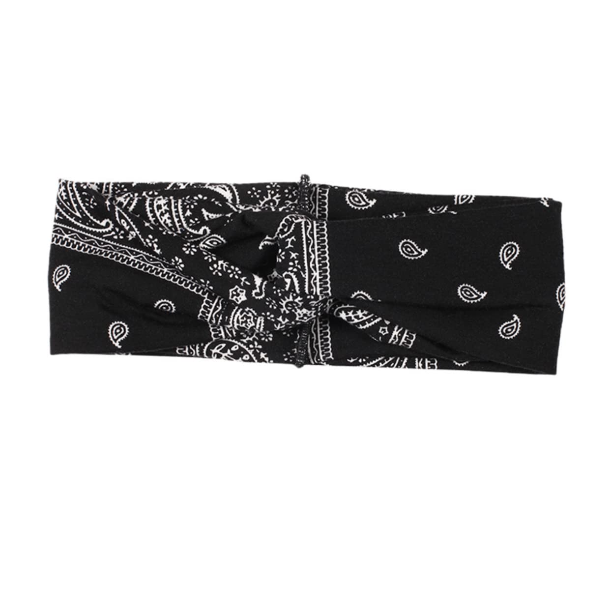FRCOLOR 3 Set Bohemia Wrap by Elastic Knot Headband Workout Headband Bandana Accessorio Moda Donna Rosso//nero 3 Pezzi*3