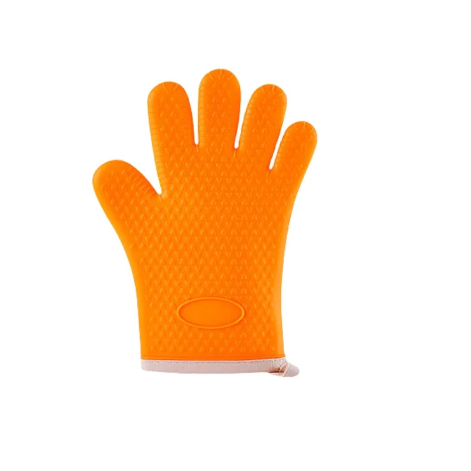 Anti-scald Grip Heat Resistant Silicone Oven Mitt And Pot Holder Waterproof Soft Cotton Lined Gloves Potholder For Hot Pots Pans(4 pcs)