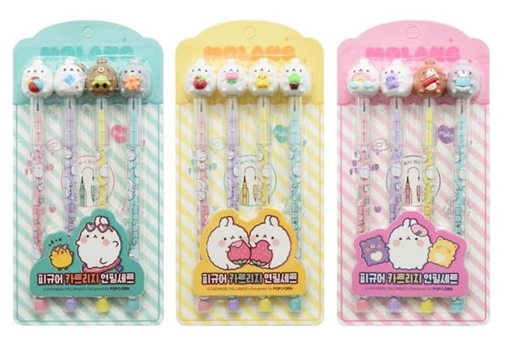Crayons à cartouche 3D et fournitures de design lot de 4 pièces mignons