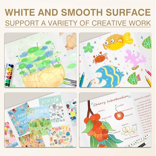 Chell Mini Size Trifold Poster Board, 16\" x 24\", Small Corrugated Project Boards, White, 2 Pack