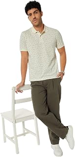 Max Men's Half Sleeves Regular Fit Printed Polo T-Shirt Price In India