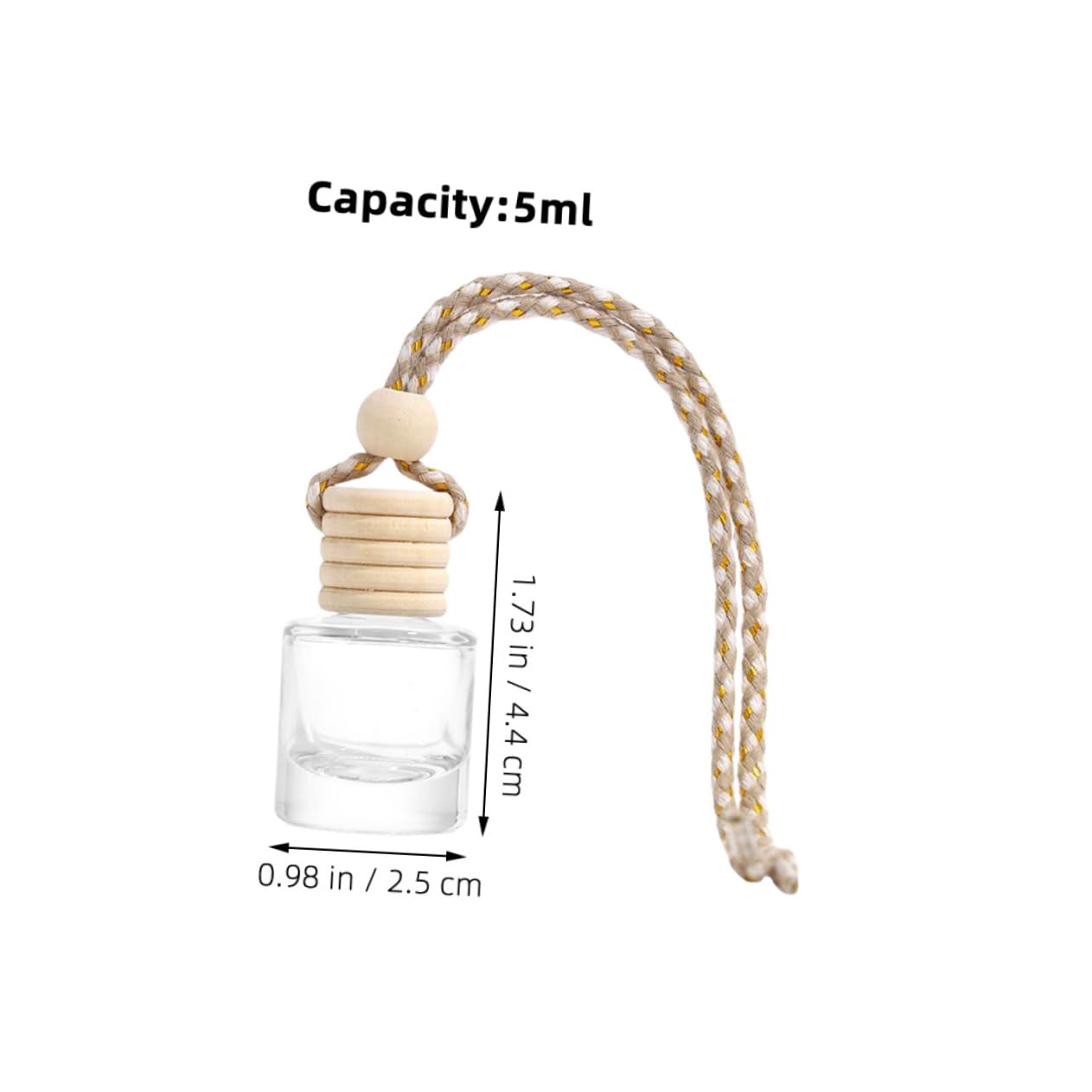 Healeved 5 Set Di Piccole Bottiglie Di Profumo Da Appendere Allauto Accessorio Di Moda Per Profumo Per Laria 8 Pezzi * 5