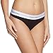 Calvin Klein Damen MODERN COTTON - THONG String, Schwarz (Black 001), S