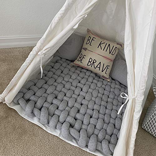 Tappeto Intrecciato a Nodi per Bambini - Morbido