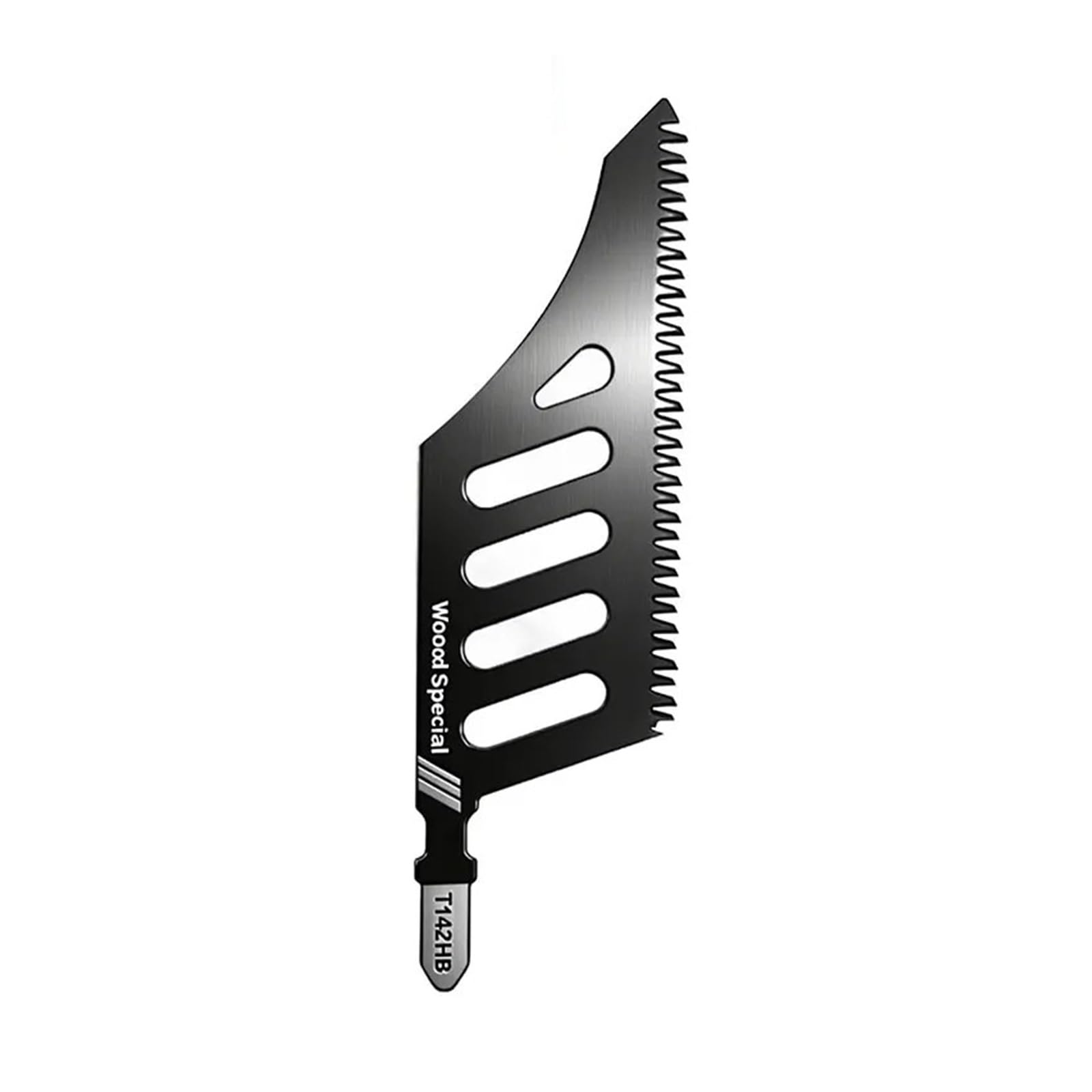 Hoja de sierra de calar de 1 a 20 piezas, dientes gruesos, grado de corte rápido, acero al carbono fresco, hojas de madera contrachapada de aluminio suave y dura(Black,20 PCS)