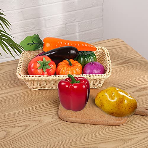 11 pezzi di verdure artificiali, finte verdure