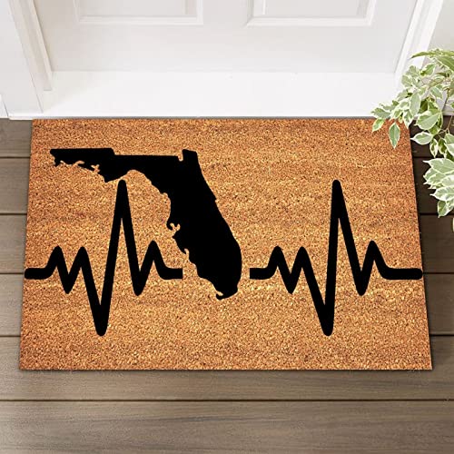 Kokosfasermatte, rutschfester Teppich, Florida First Christmas in Welcome, Teppich, 40,6 x 61 cm,...