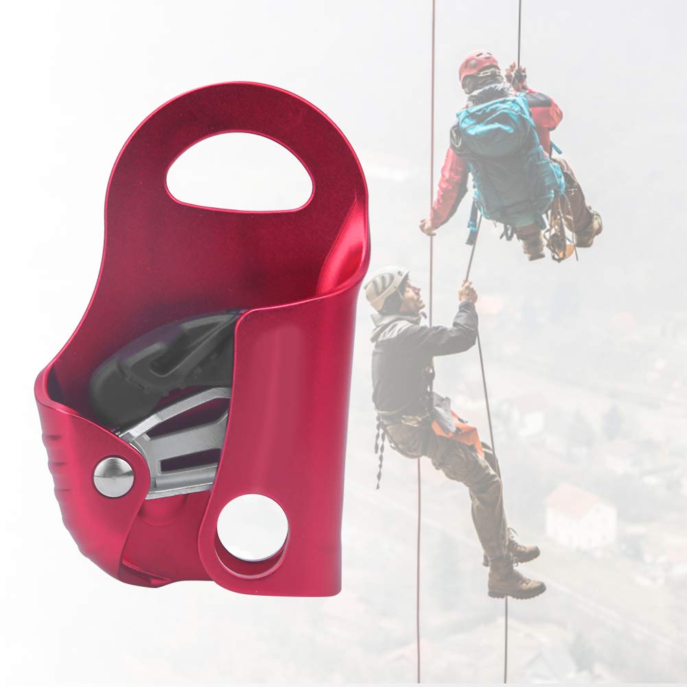 NYSUZHOUJI 7075 Aluminum Non Slip Rock Climbing Ascender Riser Rope Clamp Grasp Device for Outdoor Climbing