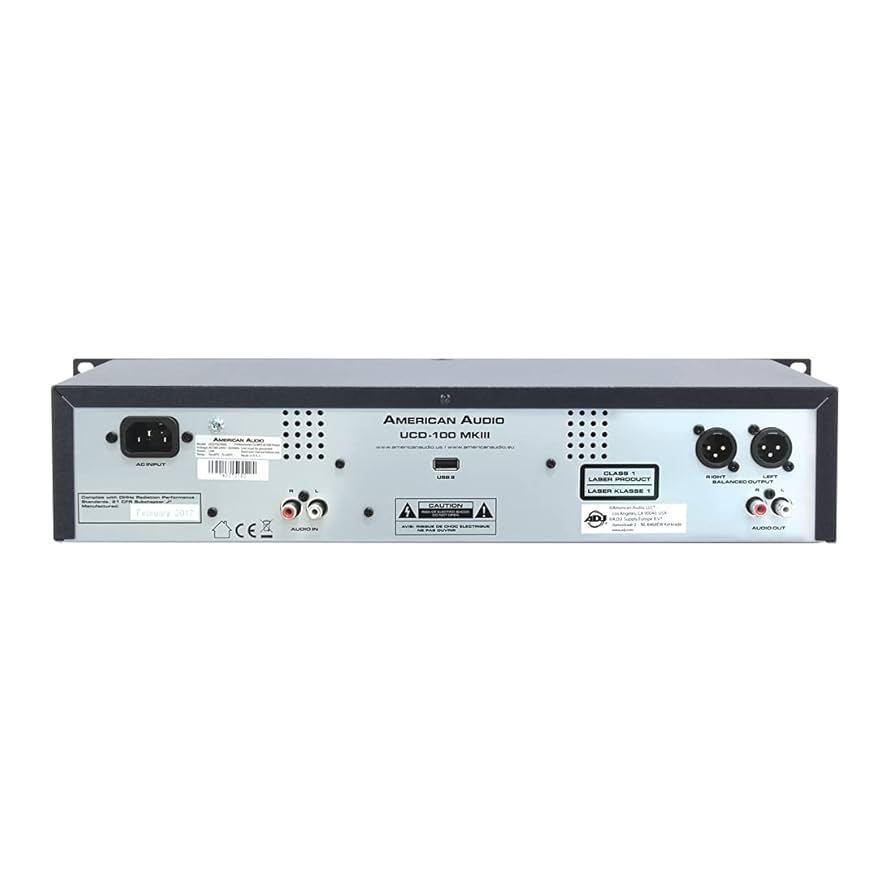 American Audio UCD-100 MKII 本体 American Audio UCD-100 MKIII CD/MP3 Player | DJ įranga