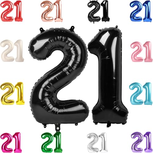 Black 21 Balloon 40 Inch