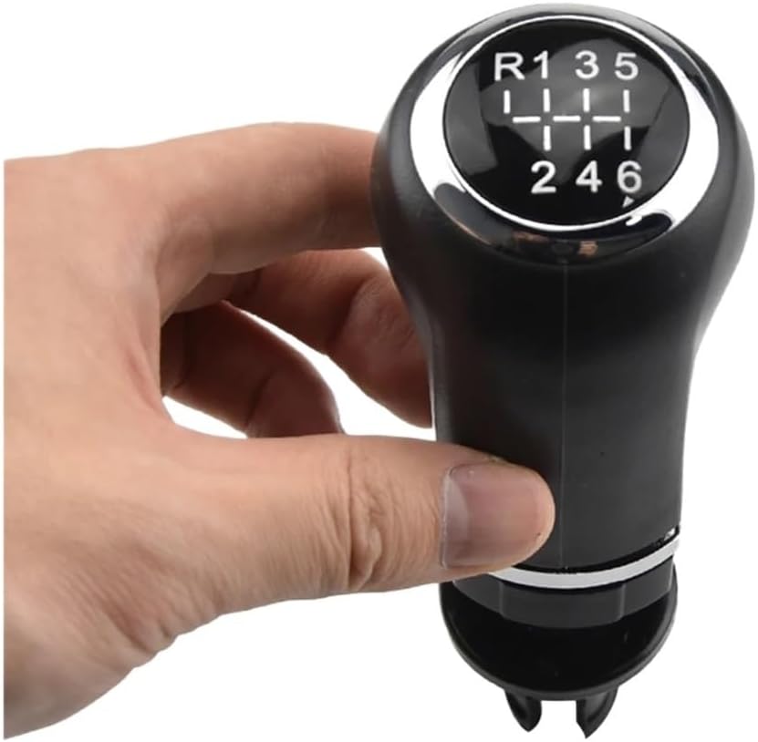 5/6 Speed Car Gear Shift Knob Lever Stick Gaitor Boot Cover Compatible for Opel/Vauxhall Corsa D 2006 2007 2008 2009 2010-2014 Car Styling(6 Speed-Hand)