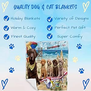 Pet-Friendly-Beach-Chesapeake-Bay-Retriever-Dogs-Blanket-Lightweight-Super-Soft-Cozy-and-Durable-Bed-Blanket-Animal-Theme-Fuzzy-Blanket-for-Sofa-Bed-Couch-BLNKT54811-50x60-Woven - Cucciolini Doodles Pet-Friendly-Beach-Chesapeake-Bay-Retriever-Dogs-Blanket-Lightweight-Super-Soft-Cozy-and-Durable-Bed-Blanket-Animal-Theme-Fuzzy-Blanket-for-Sofa-Bed-Couch-BLNKT54811-50x60-Woven