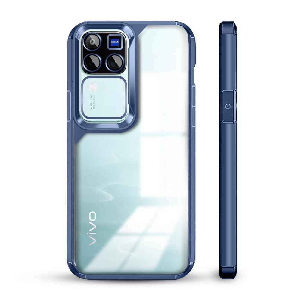 KARWAN®️Electroplated Back Cover Case for Vivo V30 Pro |Ultra Hybird Camera Protection Back Cover for Vivo V30 Pro |Transparent Case | TPU, Blue (B0D1MTP5XG) Amazon Price History, Amazon Price Tracker