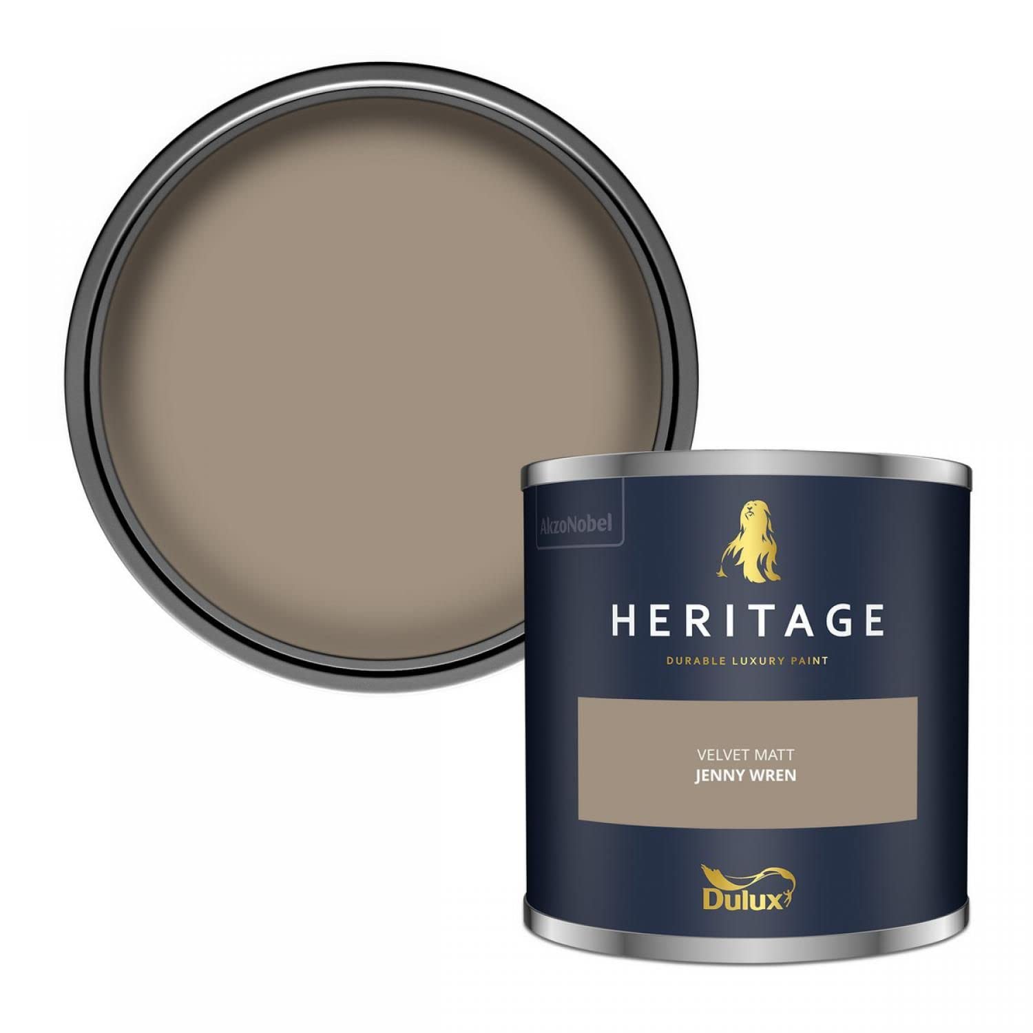 Dulux Trade Heritage Velvet Matt Emulsion Jenny Wren - 1 Ltr