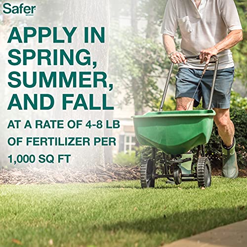 Safer Brand Lawn Restore Natural Lawn Fertilizer - 9335SR - Non-Burning Fertilizer - 9-0-2 NPK - Use for Healthy Grass - Covers up to 5,000 Sq Ft