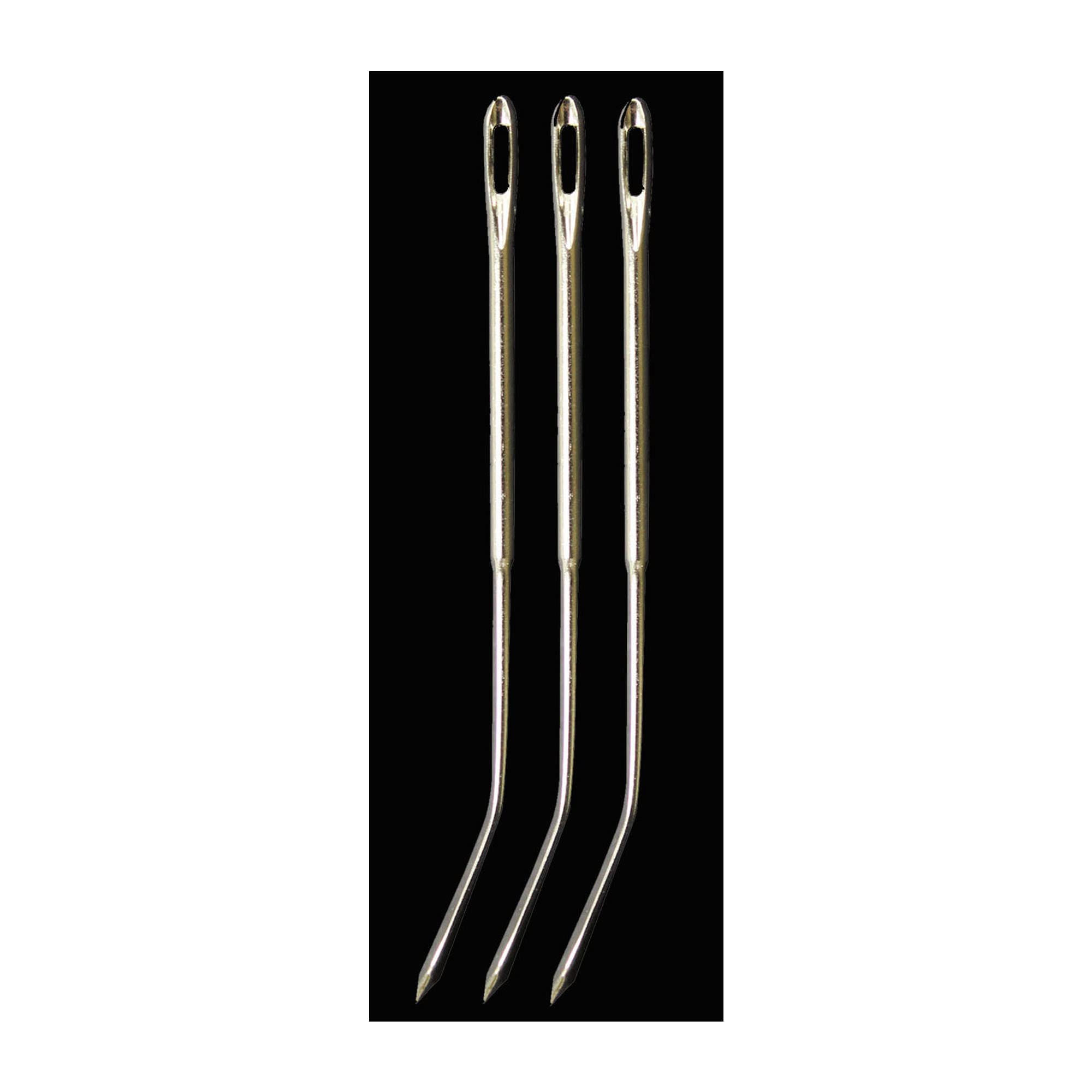 Whitecroft Essentials Silver Crafty Hand Sewing Needles Upholstery Sack Mattress Large Repair Sew Needle X3